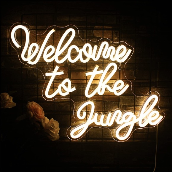 Urban Outfitters Other - Welcome to Jungle LED Neon Wedding/Birthday/Graduation/Babyshower Gift Decor